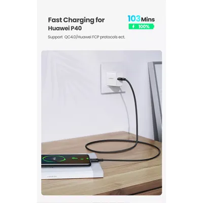 Cáp sạc Type-C USB 2.0 5A 100W Ugreen 80372