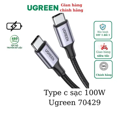 Cáp USB Type C dài 1m PD 100W Ugreen 70427