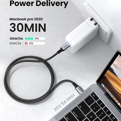Cáp USB Type C dài 1m PD 100W Ugreen 70427