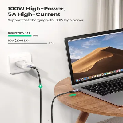 Cáp USB Type-C 3.1 GEN2 dài 1M tốc độ 10Gbps hỗ trợ 4K@60Hz PD 100W Ugreen 80150