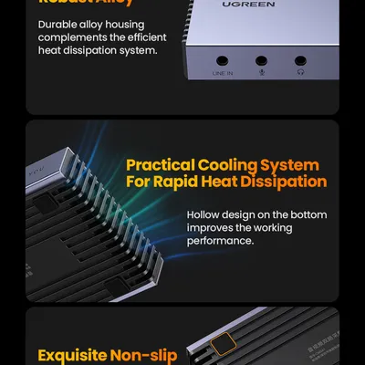 Thiết bị ghi hình Capture Livestream HDMI hỗ trợ 4K Ugreen 80688