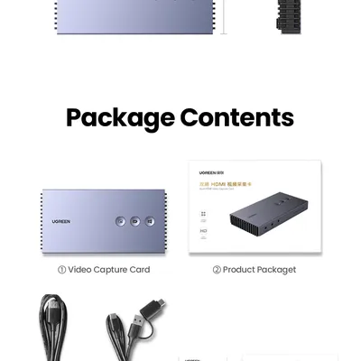 Thiết bị ghi hình Capture Livestream HDMI hỗ trợ 4K Ugreen 80688