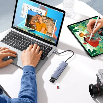 Bộ chuyển đổi USB-C sang 3*USB 3.0+HDMI+SD/TF hỗ trợ 4K Ugreen (20956) CM511