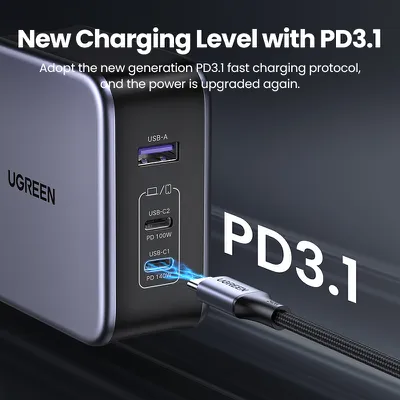 Củ sạc nhanh GaN Nexode 140W Ugreen 90548