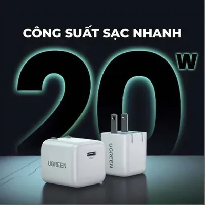 Củ sạc nhanh Type C 20W QC 4.0 Ugreen 70572