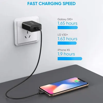 Củ sạc nhanh 18W chuẩn USB hỗ trợ QC 3.0 Ugreen 60495