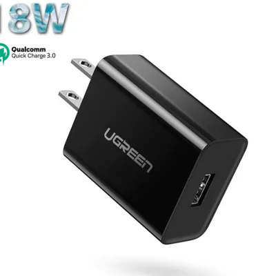 Củ sạc nhanh 18W chuẩn USB hỗ trợ QC 3.0 Ugreen 60495