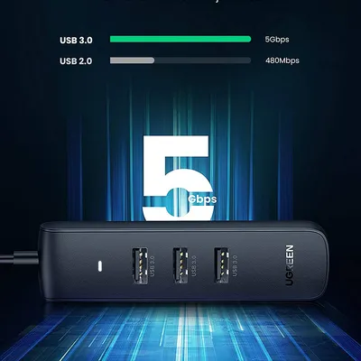 Bộ chia Type C 4 cổng USB 3.0 Ugreen 10916