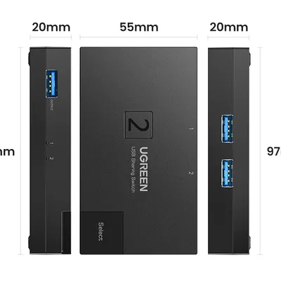 Bộ gộp USB 3.0 2 ra 1 Ugreen 15149