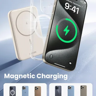Pin sạc dự phòng 5000mAh Magnetic Wireless Power Bank Ugreen 25207  PB560
