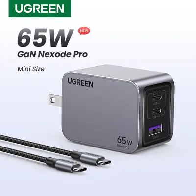 Củ sạc Nexode GaN Pro 65W Nexode 3 cổng Ugreen 25870