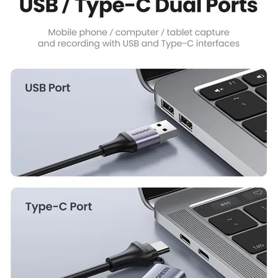 Thiết bị ghi hình HDMI to USB 2.0 / Type-C Ugreen 40189