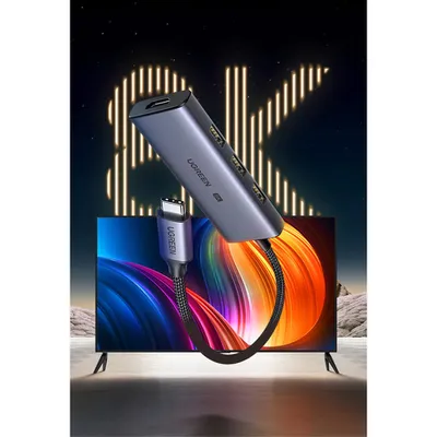 Bộ chuyển Type C to HDMI chuẩn 2.1 8K + 3 x USB 3.0 Ugreen 50629
