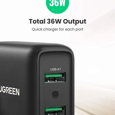 Củ sạc nhanh 36W 2 cổng USB  3.0 18W Ugreen 10216 CD161
