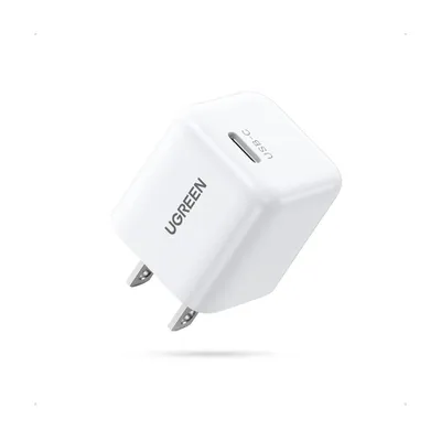 Sạc USB C chuẩn PD 20W màu trắng Ugreen 10219