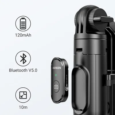Gậy tự chụp ảnh và kẹp điện thoại có Bluetooth Ugreen 15062 LP586