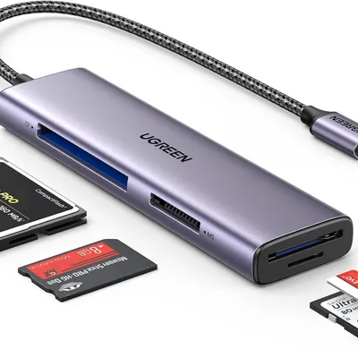 Đầu đọc thẻ USB - C  hỗ trợ SD/TF/CF 3.0/MS Ugreen 15307 CM627