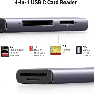 Đầu đọc thẻ USB - C  hỗ trợ SD/TF/CF 3.0/MS Ugreen 15307 CM627