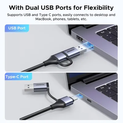 Thiết bị ghi hình HDMI to Type C / USB 3.0 2K@30Hz Ugreen 15389 CM629