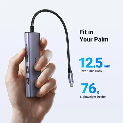 Bộ chuyển Type C To HDMI + 3*USB 3.0 + PD Power 4K@60Hz  Ugreen 15597 CM511