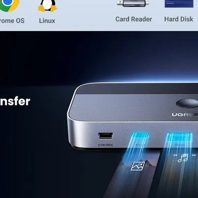 Bộ chia Hub USB 3.0 2 vào 4 ra màu đen Ugreen 15705