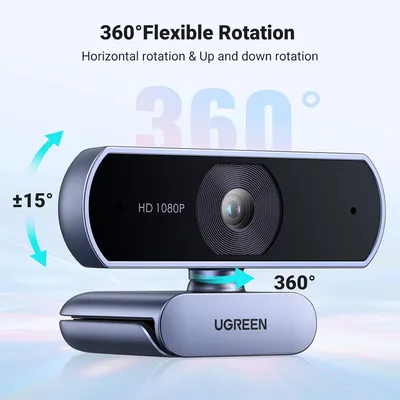 Webcam cắm dây USB dùng cho máy tính Full HD 1080@ 30Hz Ugreen 15728