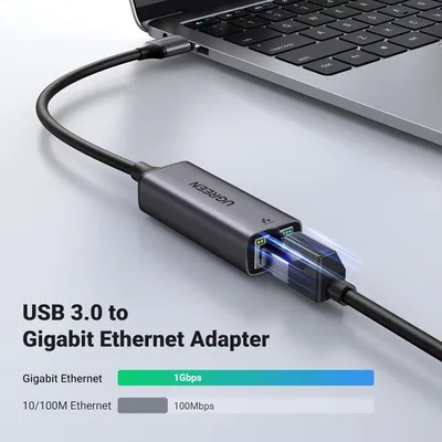Cáp chuyển USB 3.0 to Lan 1000 Mbps Ugreen 15736 CM209