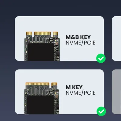 Thiết bị đựng ổ cứng cỡ M.2 chuẩn M2 SATA/NVMe Ugreen 15813 CM767