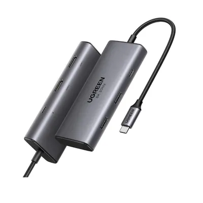 Thiết bị chuyển đổi Type C to 2*USB 3.0 + USB-C + 2*HDMI + PD 100W Ugreen 15852 CM948