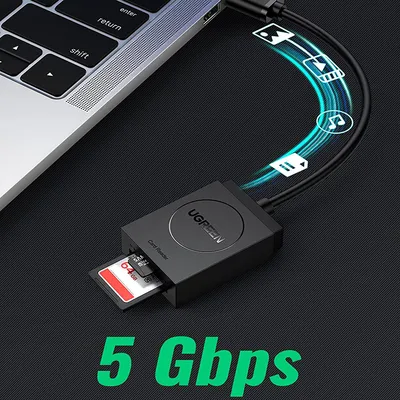 Đầu đọc thẻ nhớ Micro SD/ SD chuẩn USB 3.0 Ugreen 20250