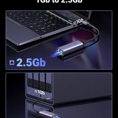 Bộ chuyển đổi USB 3.0 sang cổng mạng 2.5Gbps Network Adapter Ugreen 25051 CM648