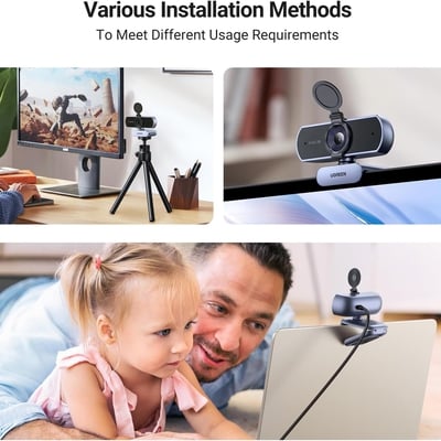 Webcam FullHD dùng cho máy vi tính cắm cổng USB Ugreen 25442 CM717