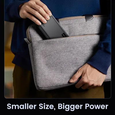 Pin sạc dự phòng dùng cho điện thoại 20000mAh Li-ion màu đen 3 cổng đầu ra Ugreen 25683