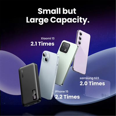 Pin sạc dùng cho điện thoại 10000mAh Li-ion màu ghi 2 cổng đầu ra Ugreen 25742 PB311