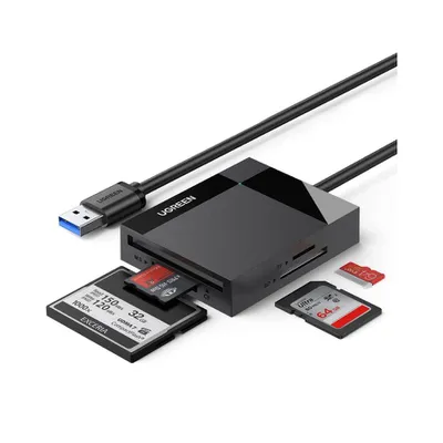 Đầu đọc thẻ USB 3.0 đa năng CF SD TF MS dài 0.5M Ugreen (30333)