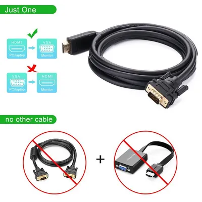 Cáp chuyển HDMI to VGA dài 1.5m Ugreen 30449