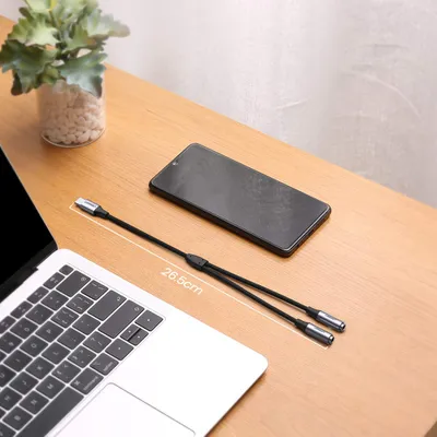 Cáp chuyển USB TYPE C sang 2 Cổng Audio 3.5 Ugreen 30732