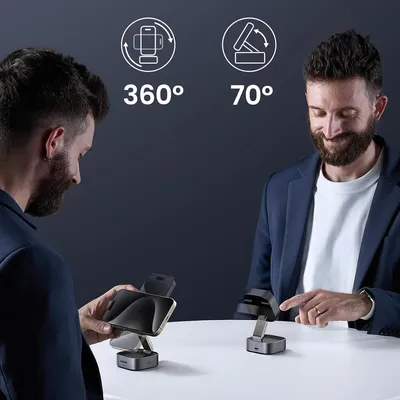 Sạc cho điện thoại tai nghe đồng hồ  Qi 15W  USB-C PD Ugreen 35316 W702