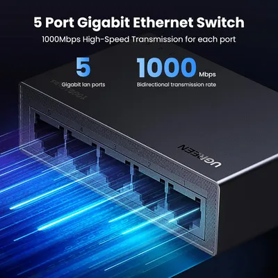 Bộ chia mạng gigabit 5 cổng Ugreen 35492EU CM833