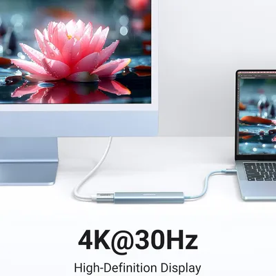 Bộ chuyển đổi USB-C sang 3*USB 3.0+HDMI+USB-C hỗ trợ 4K Ugreen 35581