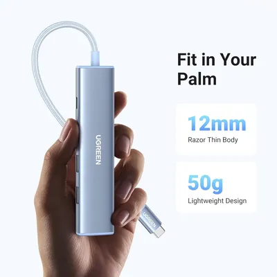 Bộ chuyển đổi USB-C sang 3*USB 3.0+HDMI+USB-C hỗ trợ 4K Ugreen 35581