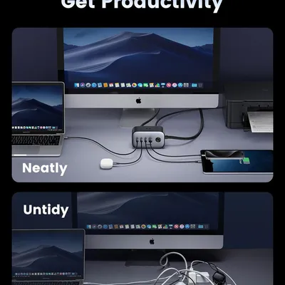 Sạc điện thoại laptop DigiNest Pro 3 cổng USB-C và 1 cổng USB 100W Ugreen 40896