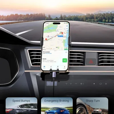 Giá đỡ điện thoại gắn trên ô tô màu đen Ugreen 40907