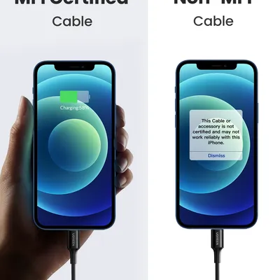 Sạc điện thoại cổng USB-C trợ PD 20W màu đen cáp Type-C to lightning chân EU Ugreen 50799