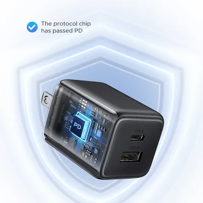 Sạc điện thoại 2 cổng USB-C và USB-A GaN 20W Ugreen 55533 X514