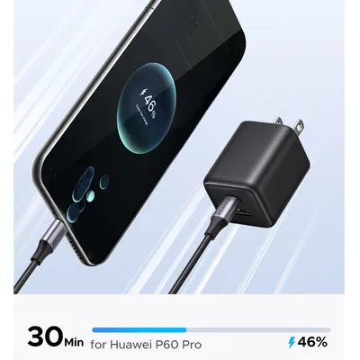 Sạc điện thoại 2 cổng USB-C và USB-A GaN 20W Ugreen 55533 X514