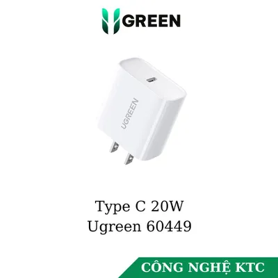 Củ sạc  Type C 20W Ugreen 60449