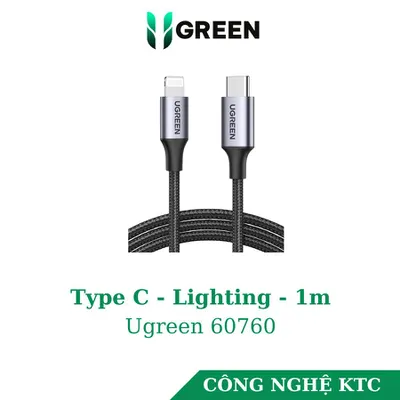 Cáp chuyển Type C sang Lightning dài 1.5m Ugreen 60760