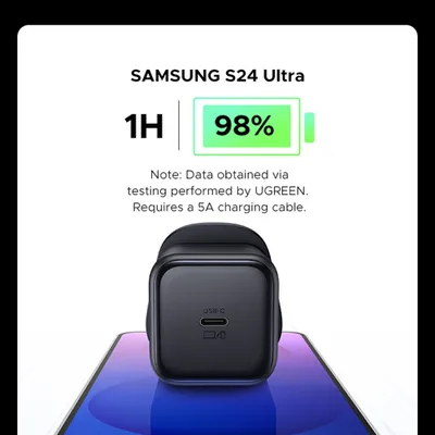 Sạc điện thoại 1 cổng USB-C GaN 45W Ugreen 65050B X524