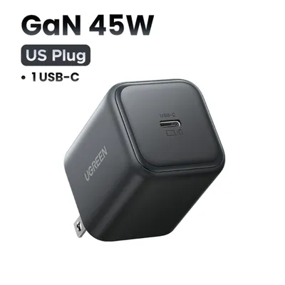 Sạc điện thoại 1 cổng USB-C GaN 45W Ugreen 65050B X524